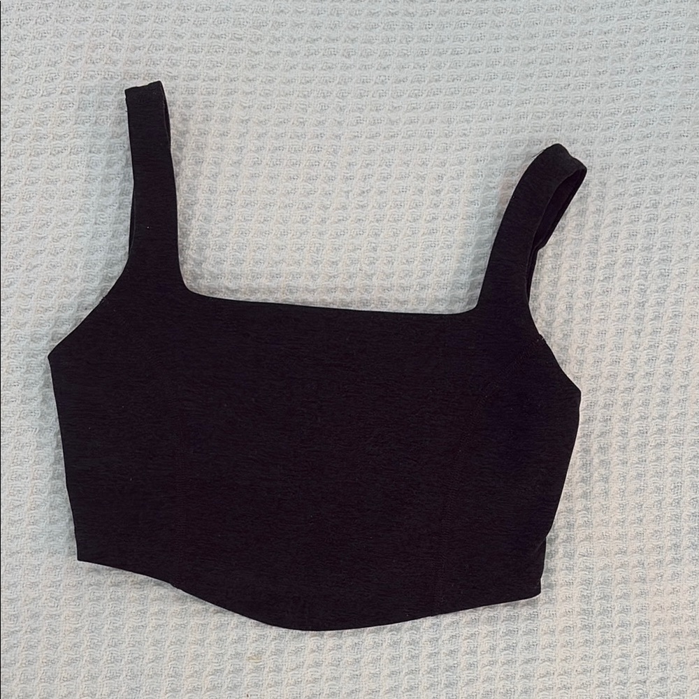 Beyond Yoga Black Sleeveless Crop Tank